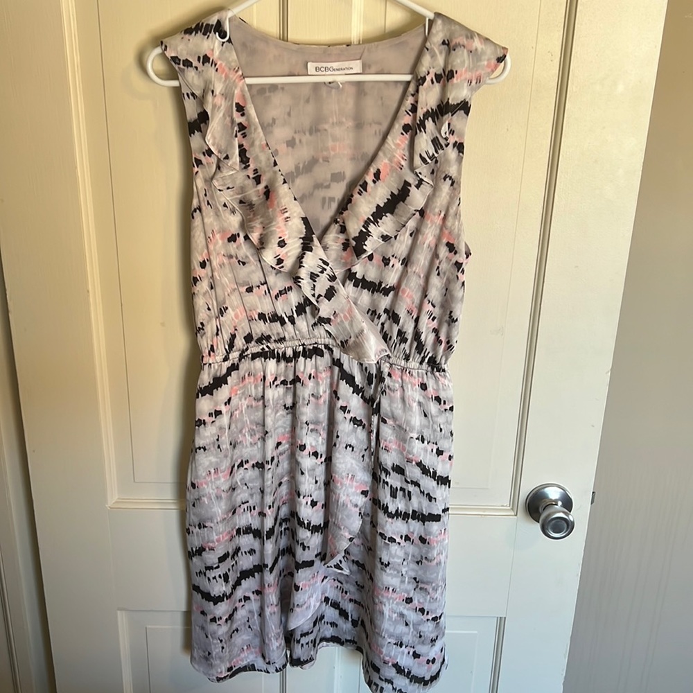 BCBGeneration multi color wrap dress